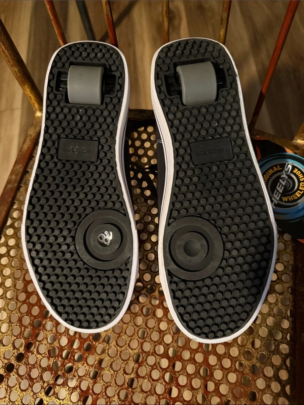 Heelys Black and White Canvas Skate Sneakers
